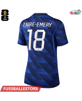 Günstige Frankreich Warren Zaire-Emery #18 Heimtrikot Damen WM 2026 Kurzarm